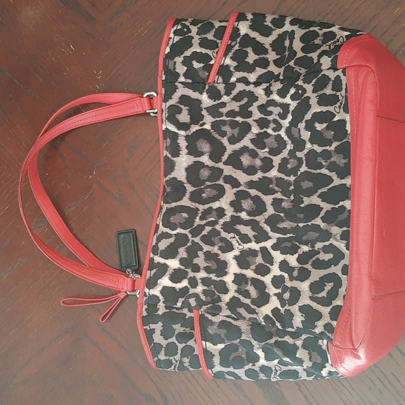 👀 HUGE LEOPARD COACH TOTE - Picture 2 of 13
